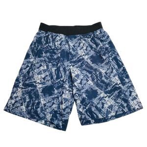 Lululemon Core Cityscape Athletic Shorts Blue Size Large